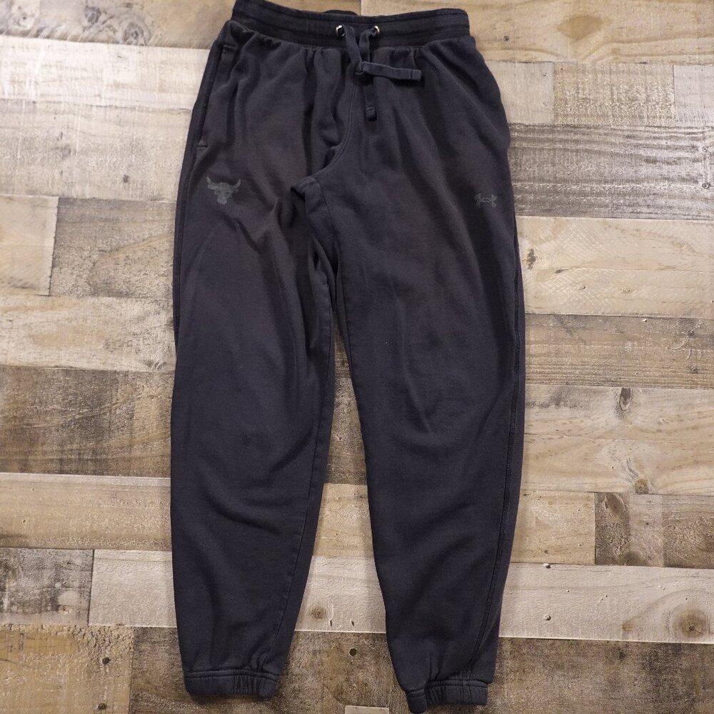 Under Armour Project Rock Athletic joggers boys' medium black